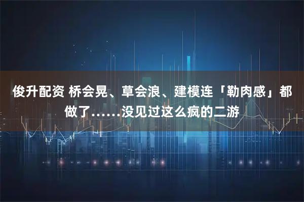 俊升配资 桥会晃、草会浪、建模连「勒肉感」都做了……没见过这么疯的二游